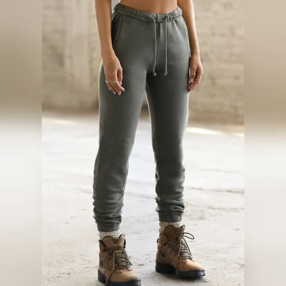 Joah Brown 3-Piece Set S/M Washed Sage French Terry Retail $450+ - Picture 7 of 16